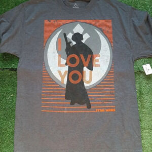 Mens Disney Star Wars Valentines Day Shirt Size Large NWT